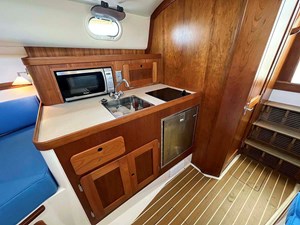 LUNA, 2013 Hunt Yachts Harrier 36: Galley Looking Aft