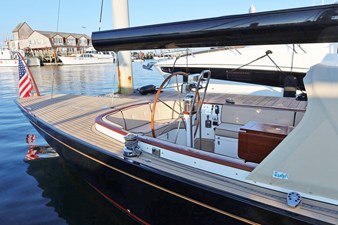 WELCOME: 2024 Leonardo Eagle 44 Cockpit Aft from Tender