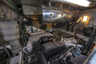 Sunseeker 82Y Basya Nicoli Engine Room