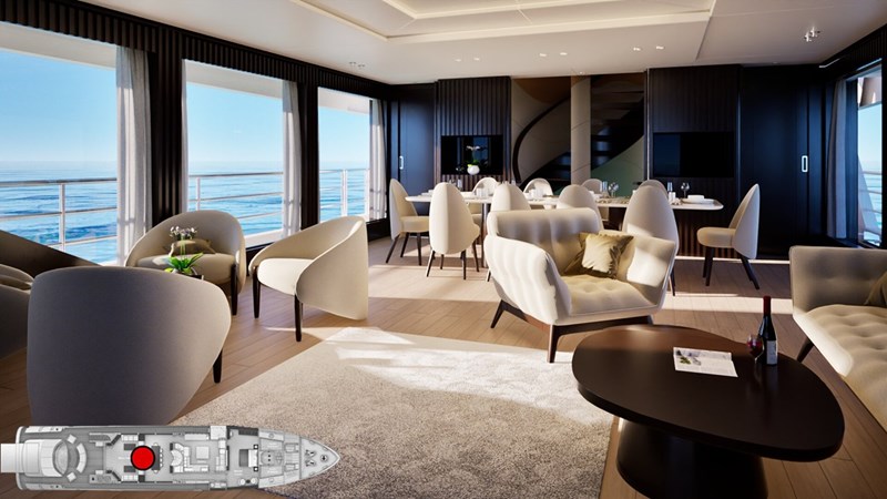 Main Salon Artist's Rendering