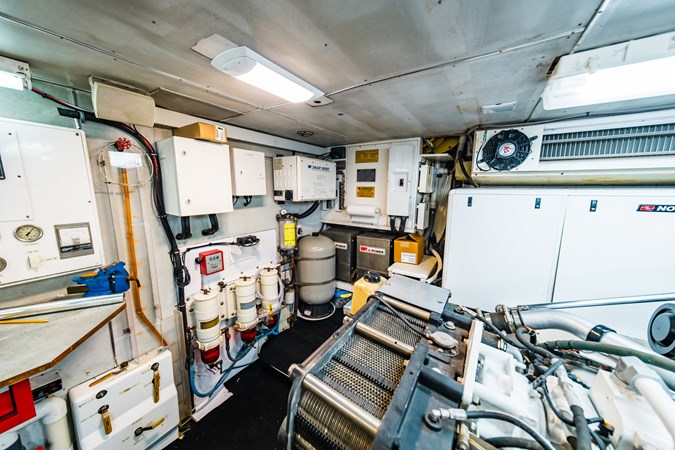 Ahead of Stbd. Engine