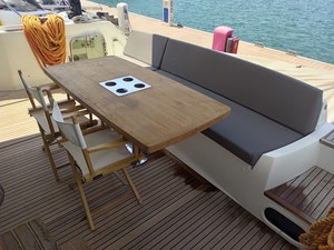 Prestige 550 Stern Seating Area