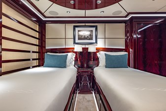 Guest Stateroom Port Forward (Twin Beds plus Pullman)