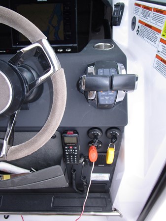 Starboard side of helm