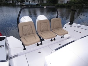 Folding transom seats