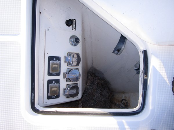 Optional bow shore power hookup