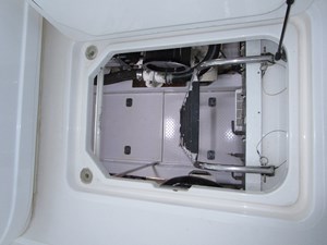 Helm deck engine room access