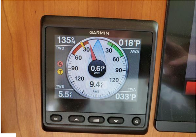 DEFY GRAVITY, 2018 Sabre 48 Flybridge Sedan, Wind Instrument Gauge