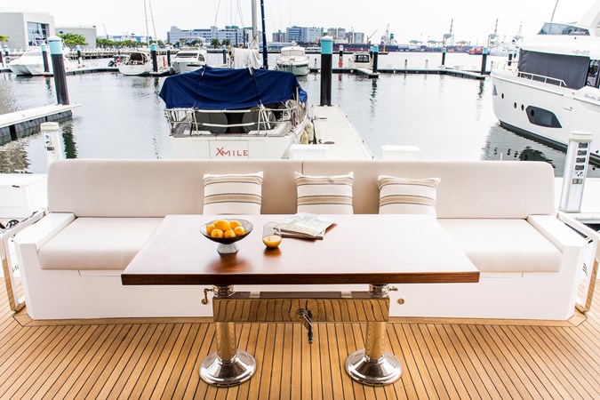 Aft deck table