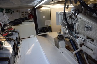 Batteries to portside and water tank