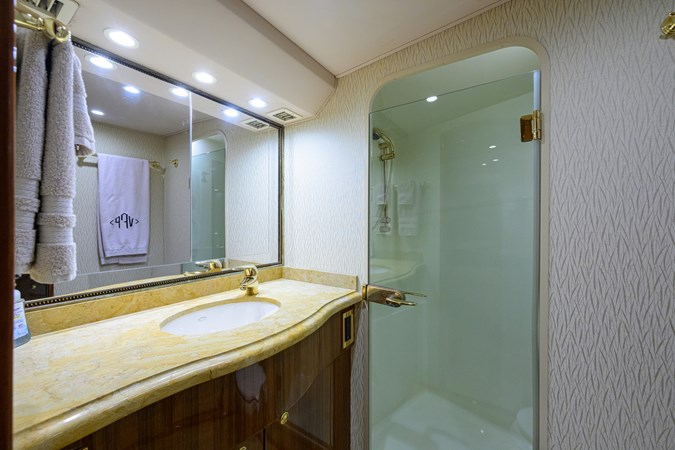 Master stateroom head and shower stall