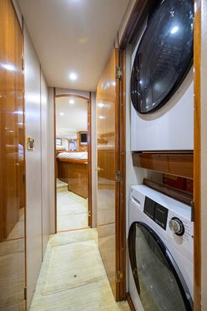 Washer and dryer in companionway closet