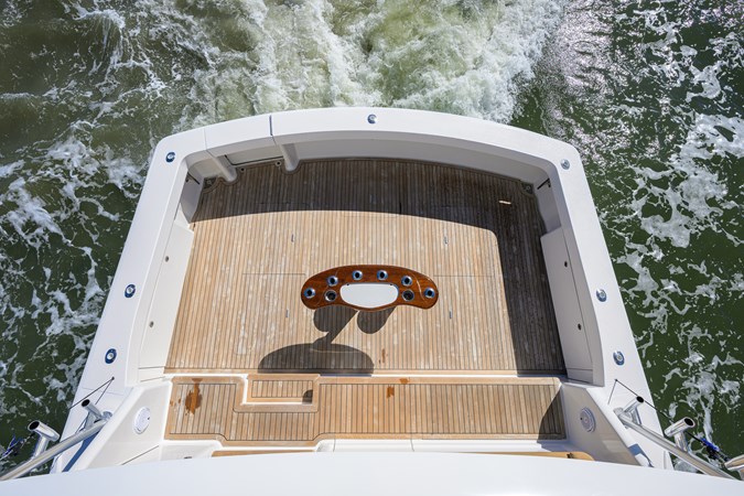 View of cockpit from tower helm