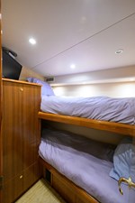 Forward starboard guest SR with TV and hanging locker