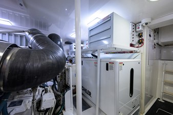 New 21kW Kohler generator in sound shield with toolbox above