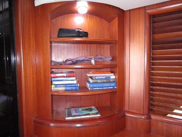 Portside behind settee