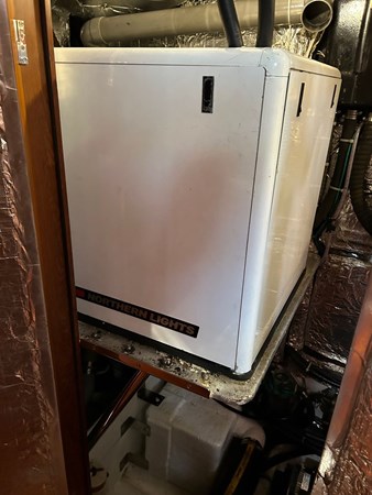 Larger generator aft