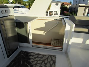 Flybridge entry steps