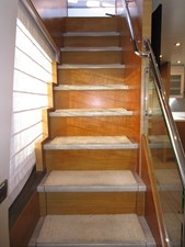 Lower helm galley steps to flybridge