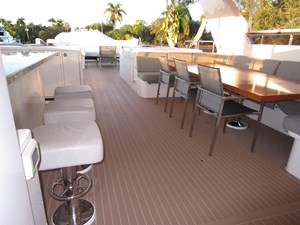 Looking aft from helm deck