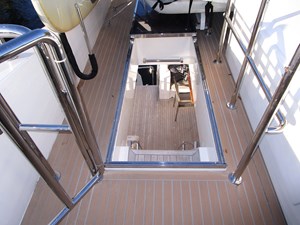 Boat deck steps to aft deck
