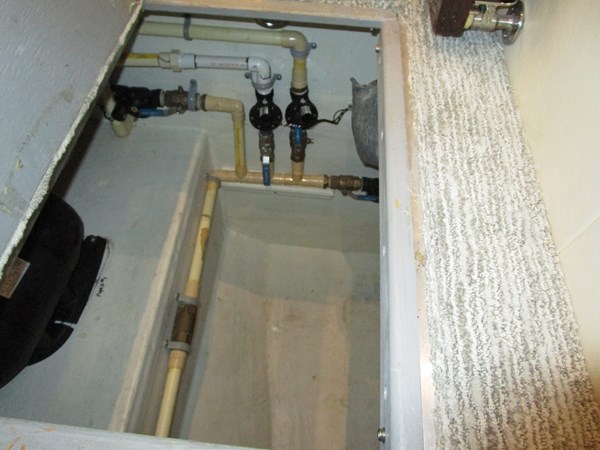 Water system under VIP sole