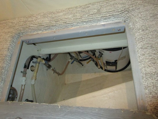 Water heater under VIP sole