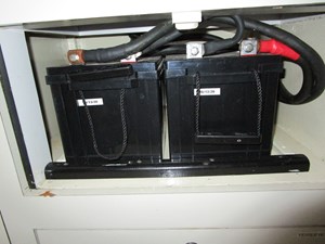 Lazzarette battery storage