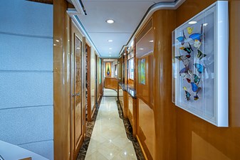 M/Y Probability - 122' Delta Yacht Hallway