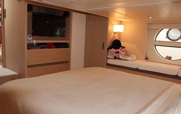 Interior view of master cabin on Monte Carlo