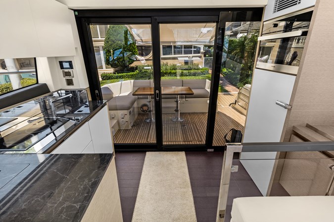 Galley aft to aft deck