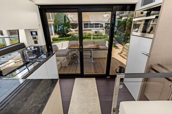 Galley aft to aft deck
