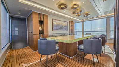 28 MMGI 44M Superyacht for Sale dining