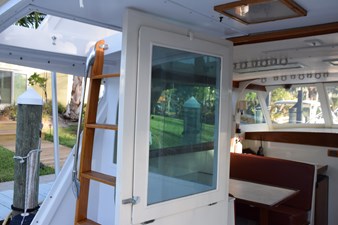 Salon door with window