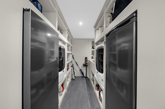 Lower Companionway Walk-In Storage Area