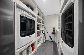Lower Companionway Walk-In Storage Area