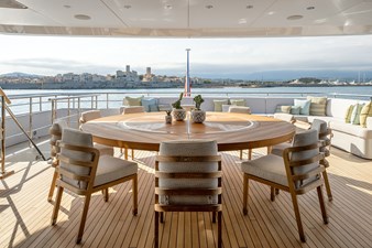 Bridge deck aft... main outside dining area