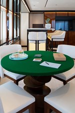 Bridge deck salon table converted for games