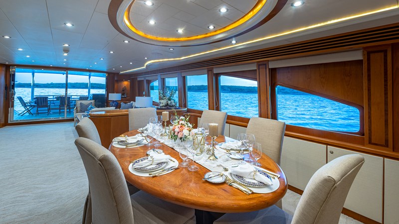 Dining salon looking aft