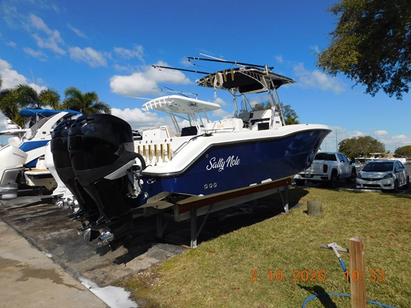 Aft starboard hull side