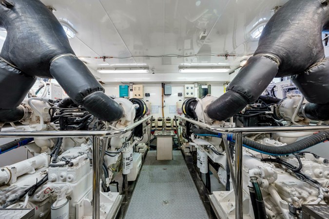 2010 Ocean Alexander 83 Motor Yacht 'Relentless' Engine Room
