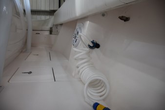 Starboard side sidedeck , washdown connection