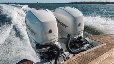 Twin outboard engines