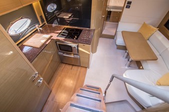 Princess V48 Open - Lower deck's interior lounge