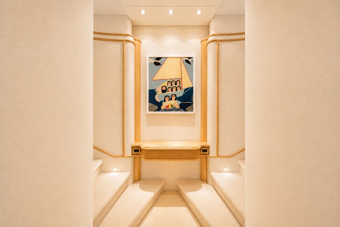 026 Main Deck Master Stateroom Stairs to Ensuite