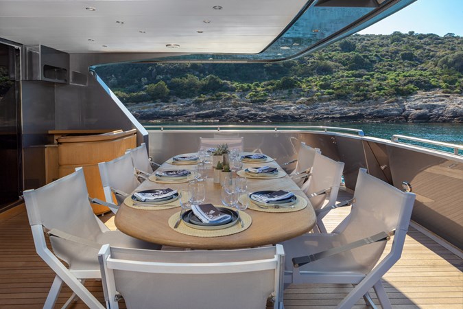 Aft Deck Dining Area
