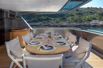 Aft Deck Dining Area