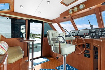 Pilothouse Helm Chair and electrical panel