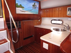 Galley aft to port