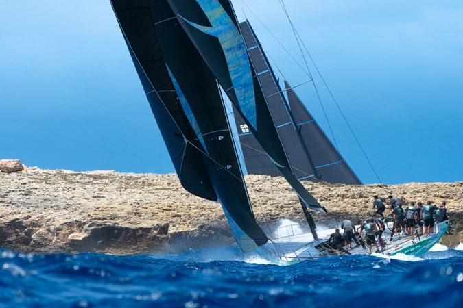 Vesper going around a Island in St Barths April 19th 2022